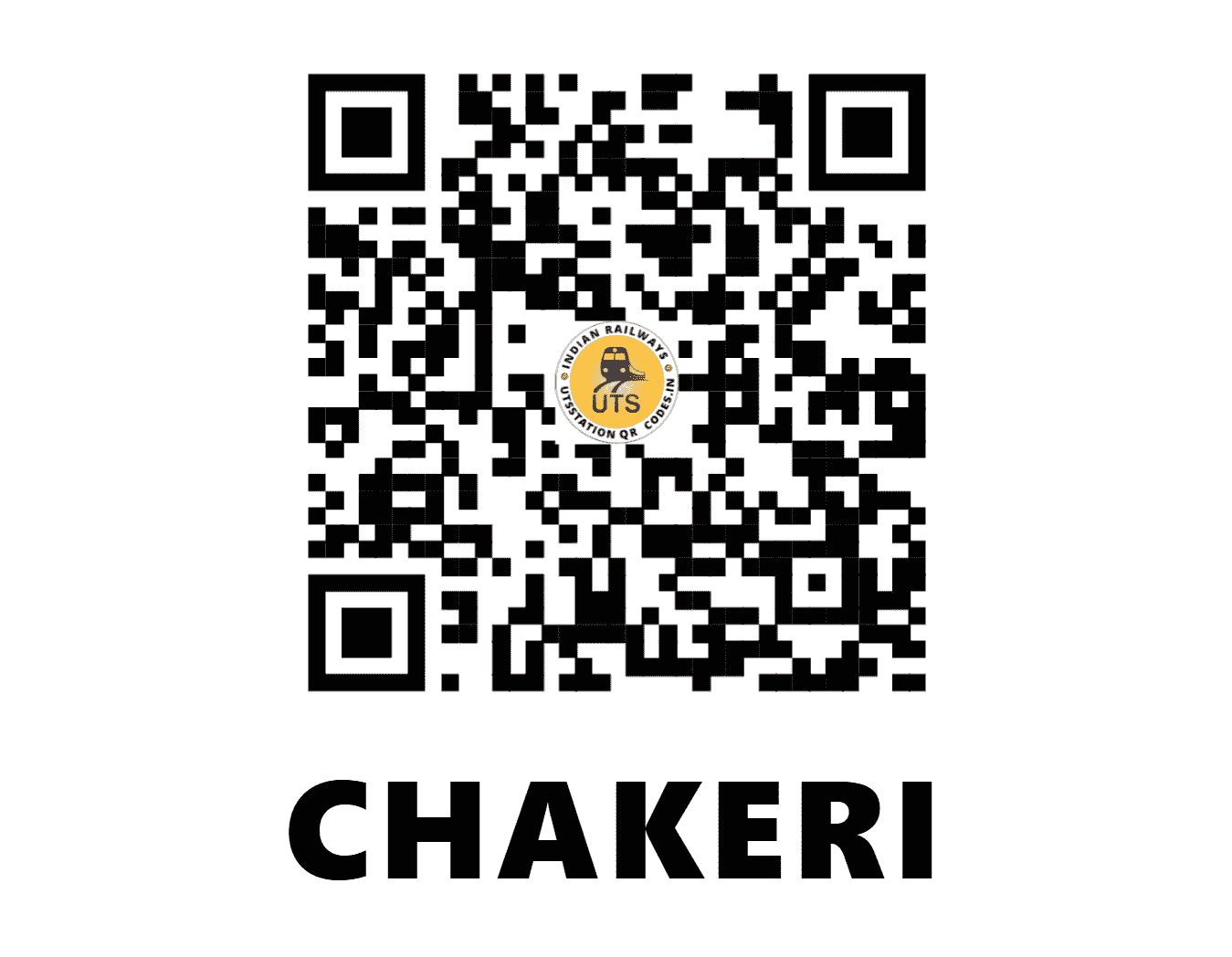 UTS QR Code for CHAKERI - CHK - NC (UTTAR PRADESH)